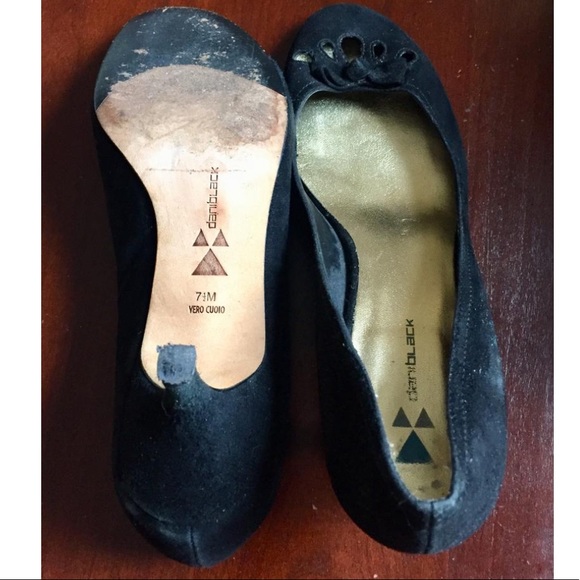 Black Suede Kitten Heels by Daniblack - Picture 5 of 7